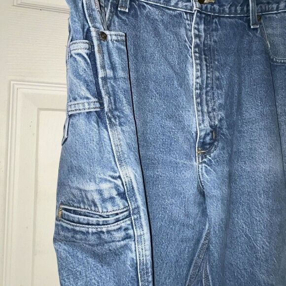 Carhartt Jeans 40x34 Carpenter Utility Relaxed Fit 14806 Work Denim - Picture 6 of 15